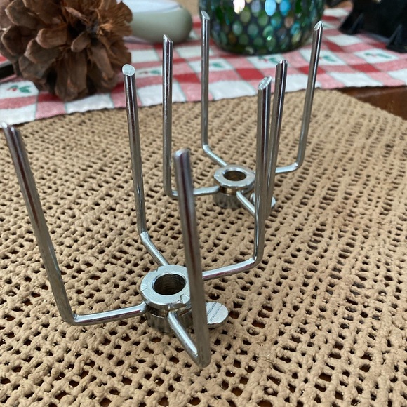 SET OF 2 BROIL ROTISSERIE STAINLESS STEEL BBQ GRILLING FORKS - Picture 3 of 7